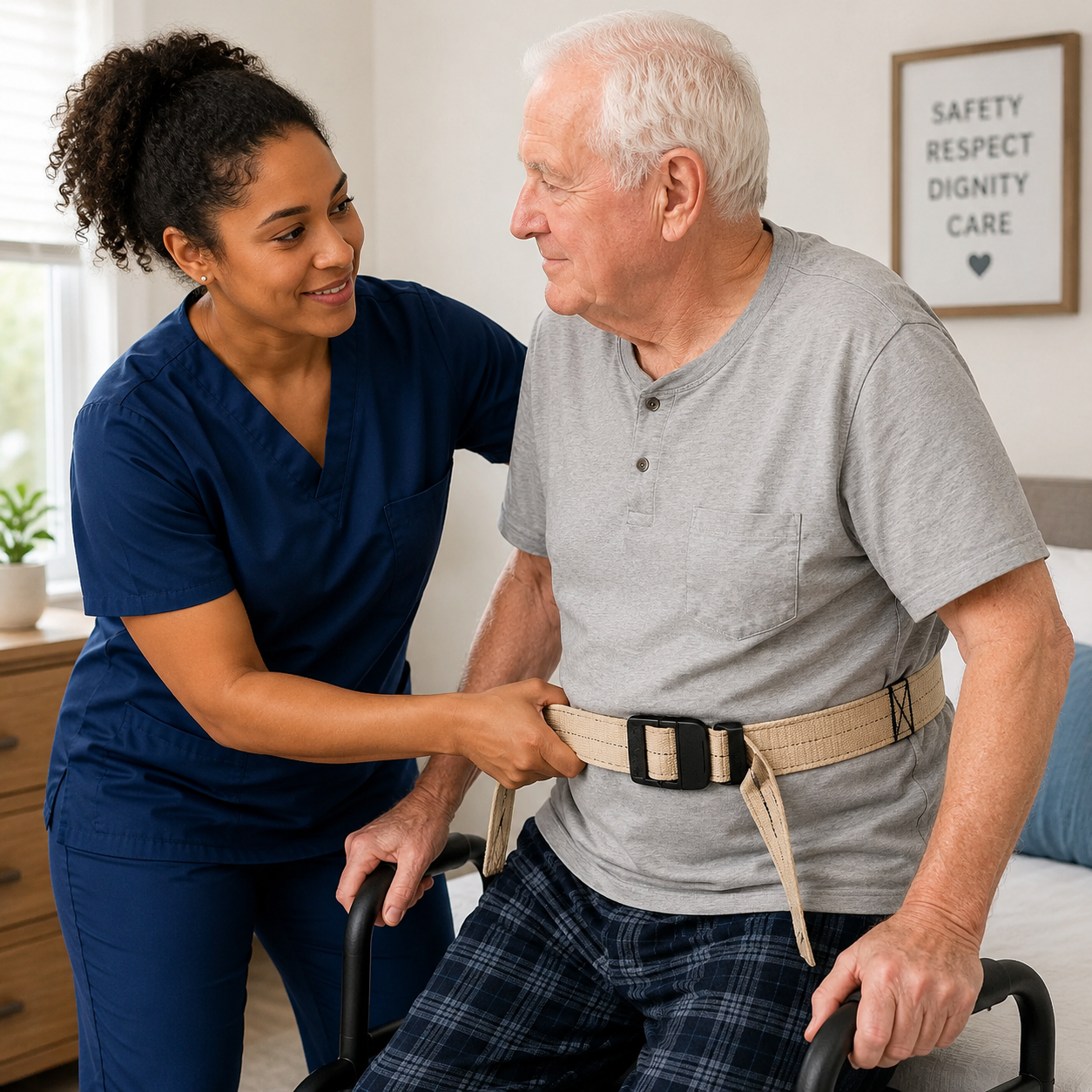 Gait Belt Safety and Transfers for Caregivers and CNAs